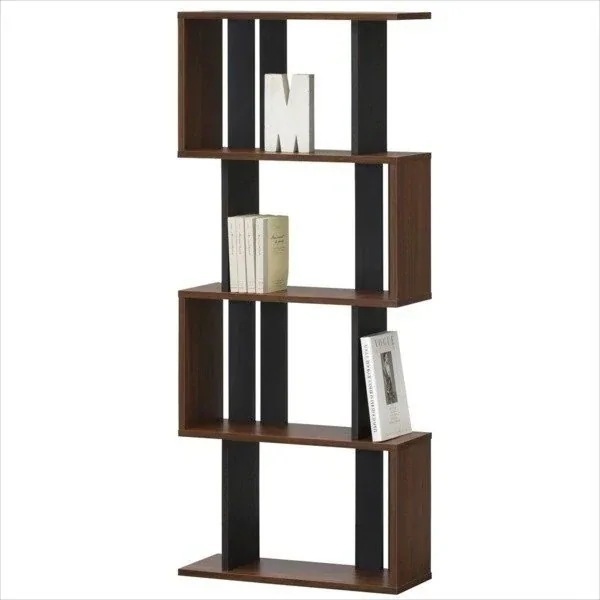 棚 シェルフ ラック 本棚 ブラウン A4対応 低ホルムアルデヒド 省スペース シンプル 木製 おしゃれ 北欧 縦でも横でも使える 12,973円