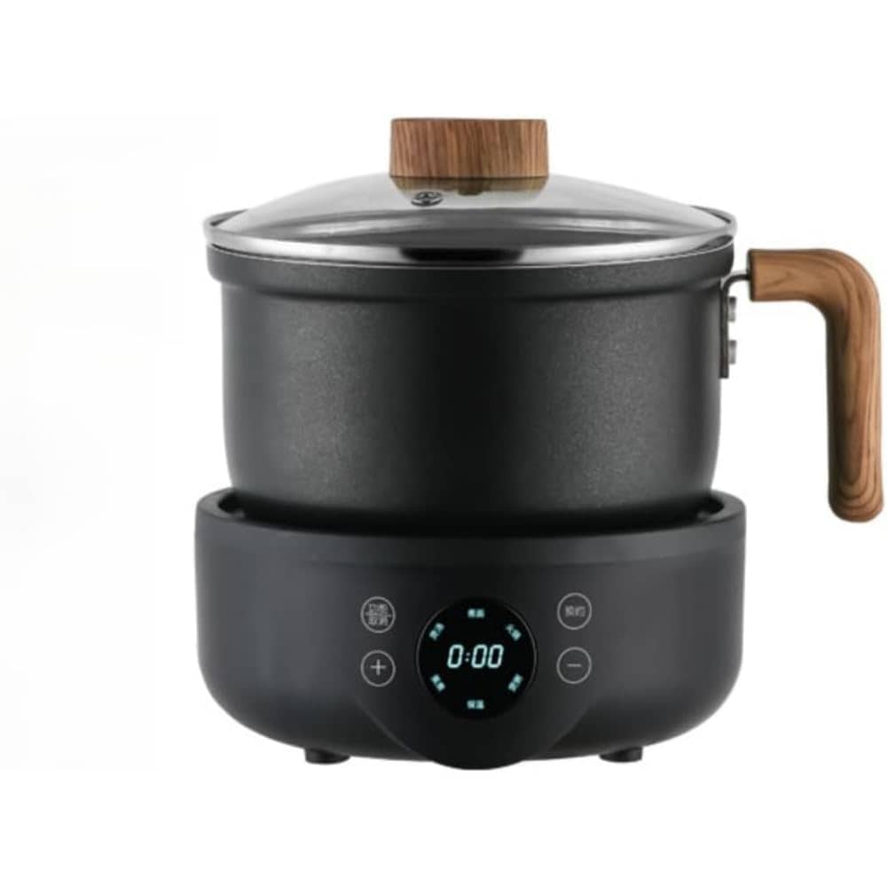 Emidor 電気調理鍋 分割式 家庭用 小型 多機能 蒸し 揚げ物 麺調理対応 1～2人用 こびりつかない深鍋 携帯便利 インテリジェント調理ポット (スマート鍋です)
