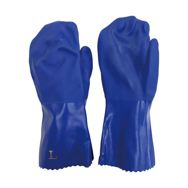 (まとめ) 三重化学工業 ミエローブ 耐油ミトン LL ブルー NO.402-LL 1双 (×5セット)