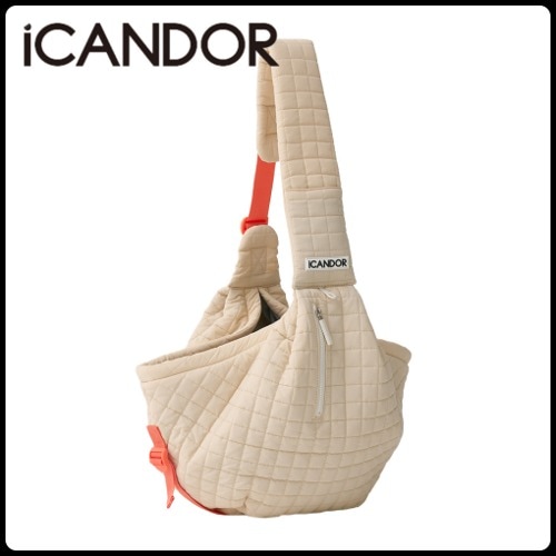 ペット ショルダーバック キルティング DUMPLING BAG_CREAM BEIGE