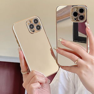 【メガ割 】iphone16 ケース 鏡 ゴールド iphone15 スマホケース 感 iphone12 保護ケース ヤクリル iphone14ケース