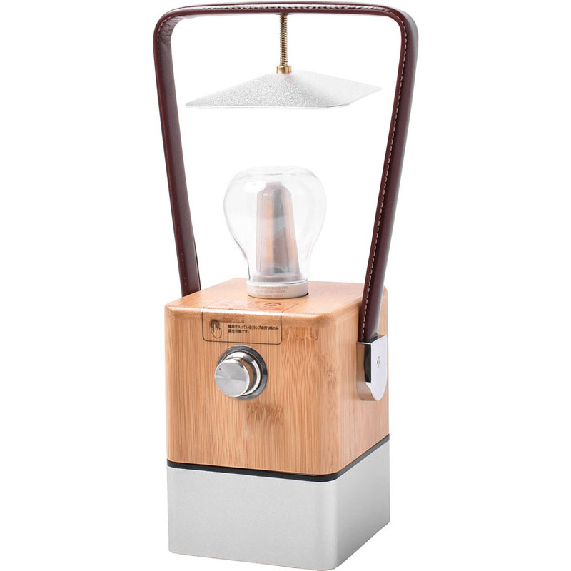 【ロット販売：入り数4】 peace park(ピースパーク) LEATHER BANBOO DESK LAMP アウトドア ライト・ランタン (pp0305na)