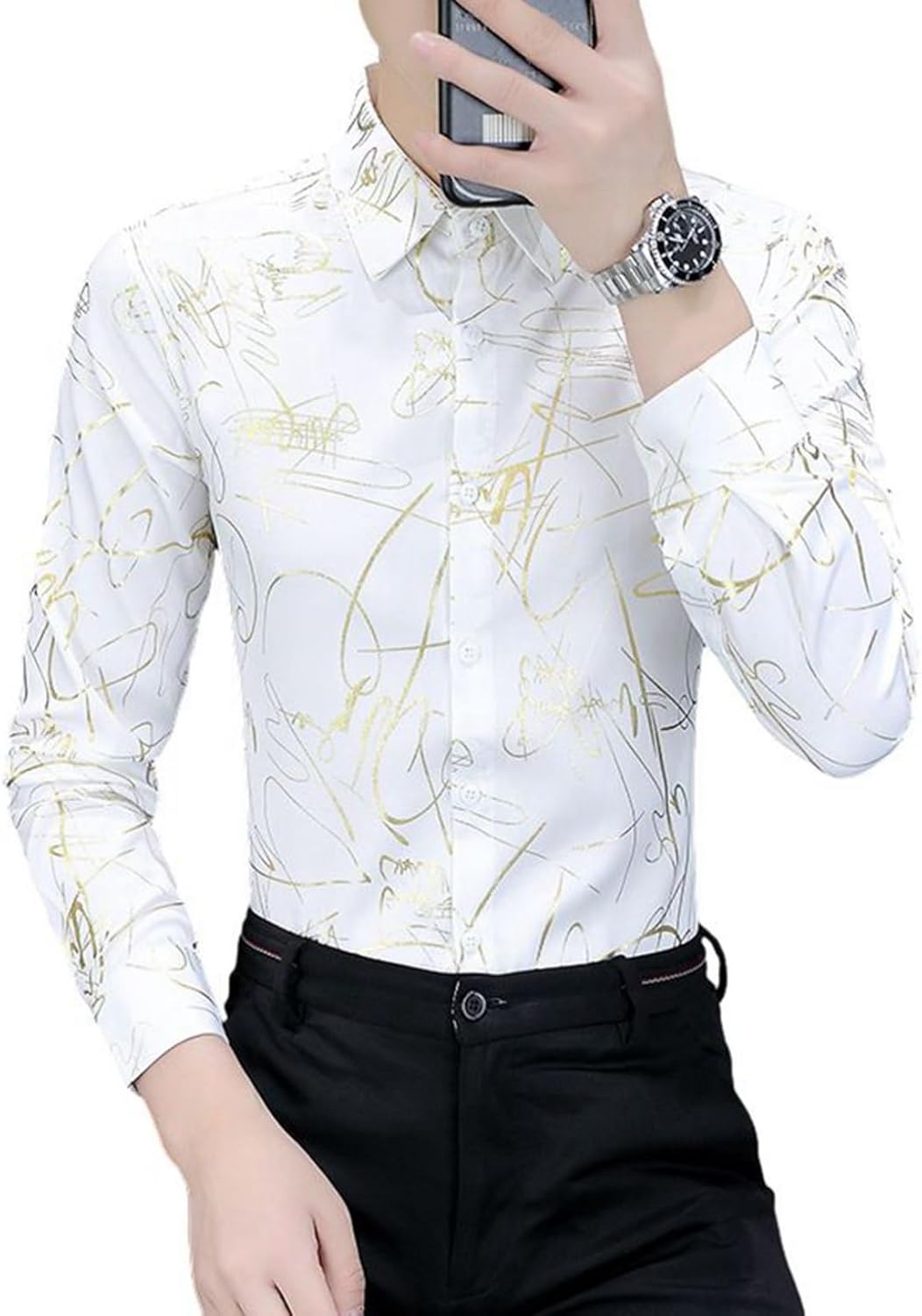 カジュアルシャツ メンズ プリント アルファベット 大きいサイズ ジャケット 長袖 折り襟 柔らかい アウトドア アウター お出かけ 戸外 職場 通勤 会社 春夏秋冬 男性 流行り ファッション