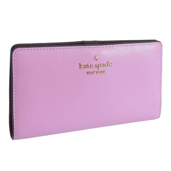 ケイトスペード 財布 レディース 長財布 アウトレット レザー ピンク マディソン ラージ スリムバイフォールドウォレット madison saffiano leather lg slm bifld