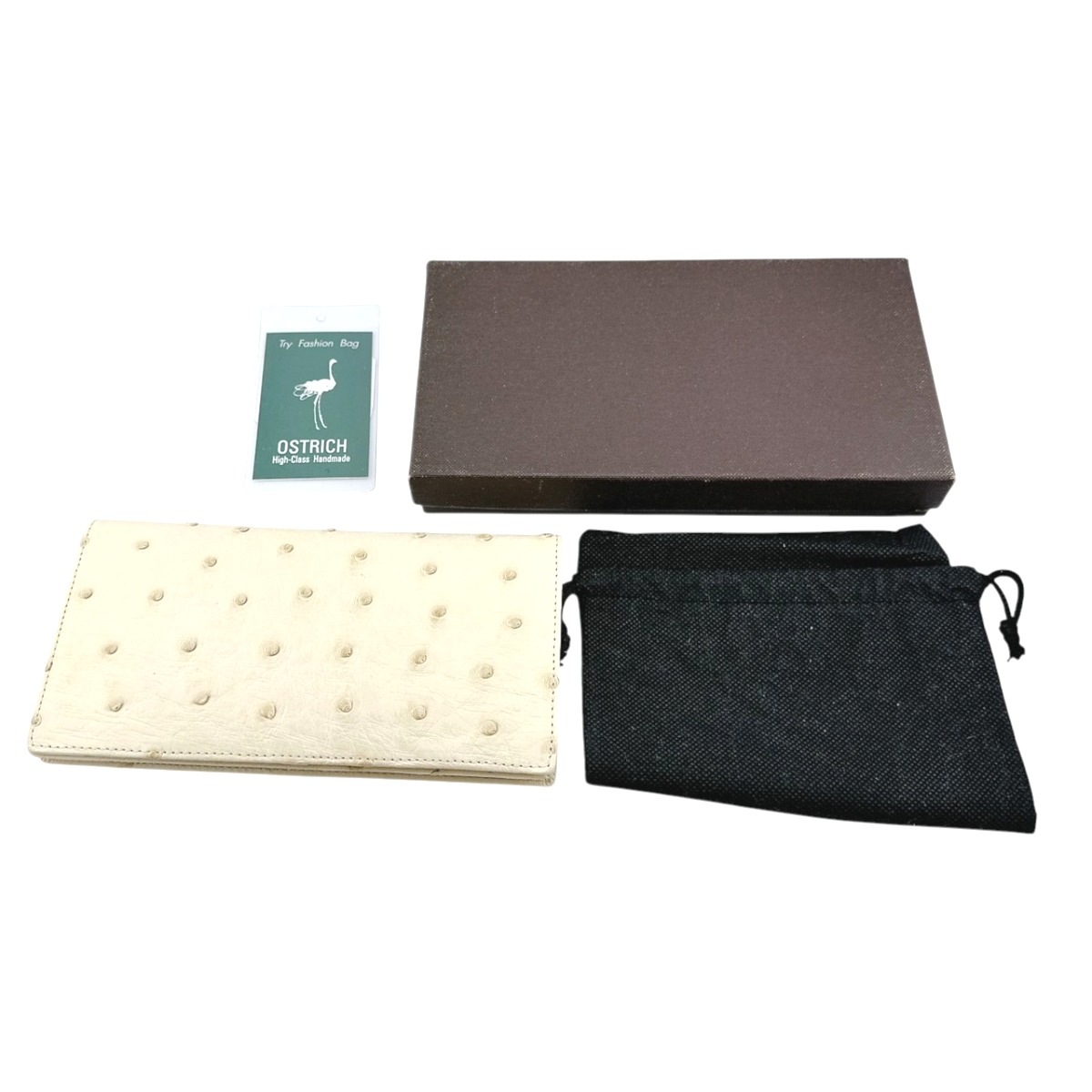 OF-10109 未使用品 2つ折長札入れ アイボリー