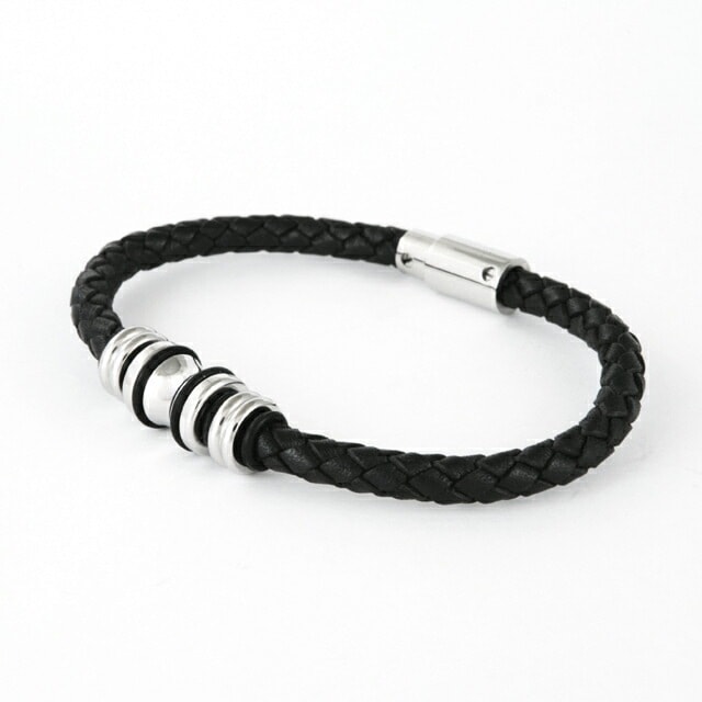 【国内正規品】ブレスレット アクセサリー B TRUCKER 25488BLB-S 男性用 ブラック