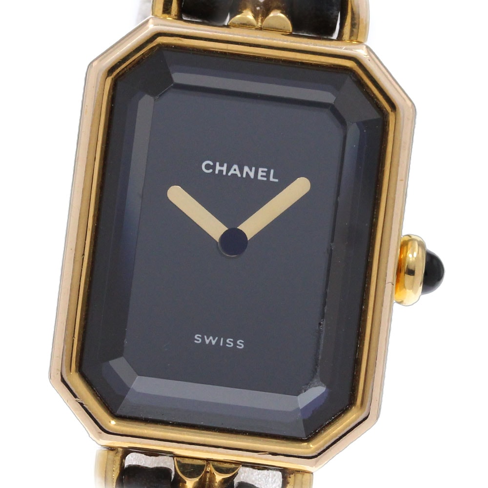 シャネル CHANEL プルミエール Lサイズ クォーツ レディース 保証書付き_846998【中古】