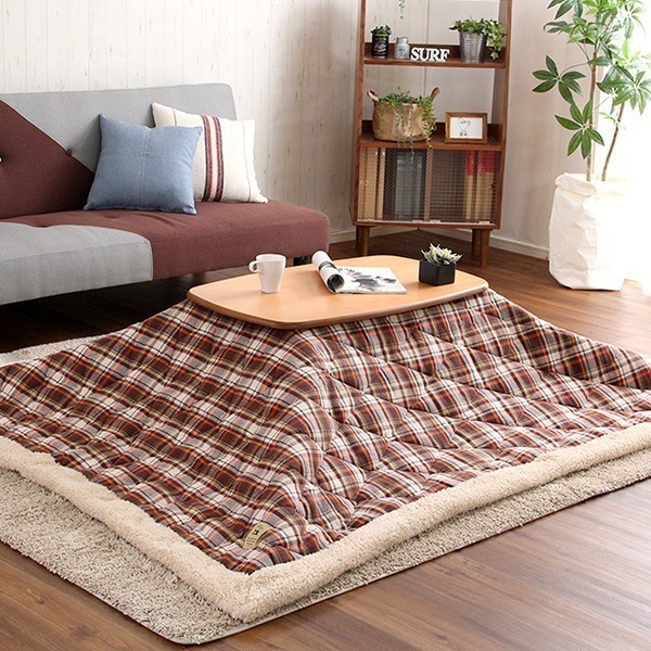 こたつテーブル長方形+布団 7色 2点セット おしゃれなアルダー材使用継ぎ足タイプ 23,167円