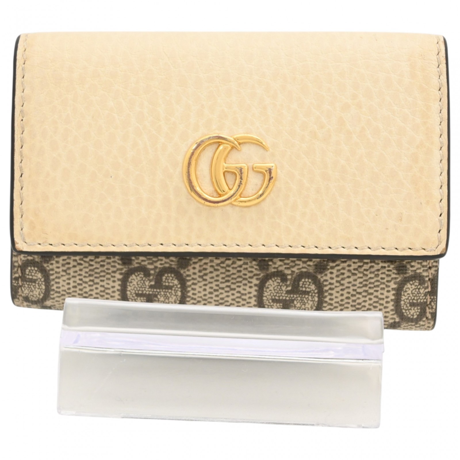 【中古】グッチ GGマーモント 6連キーケース レザー Bランク gu0609cc