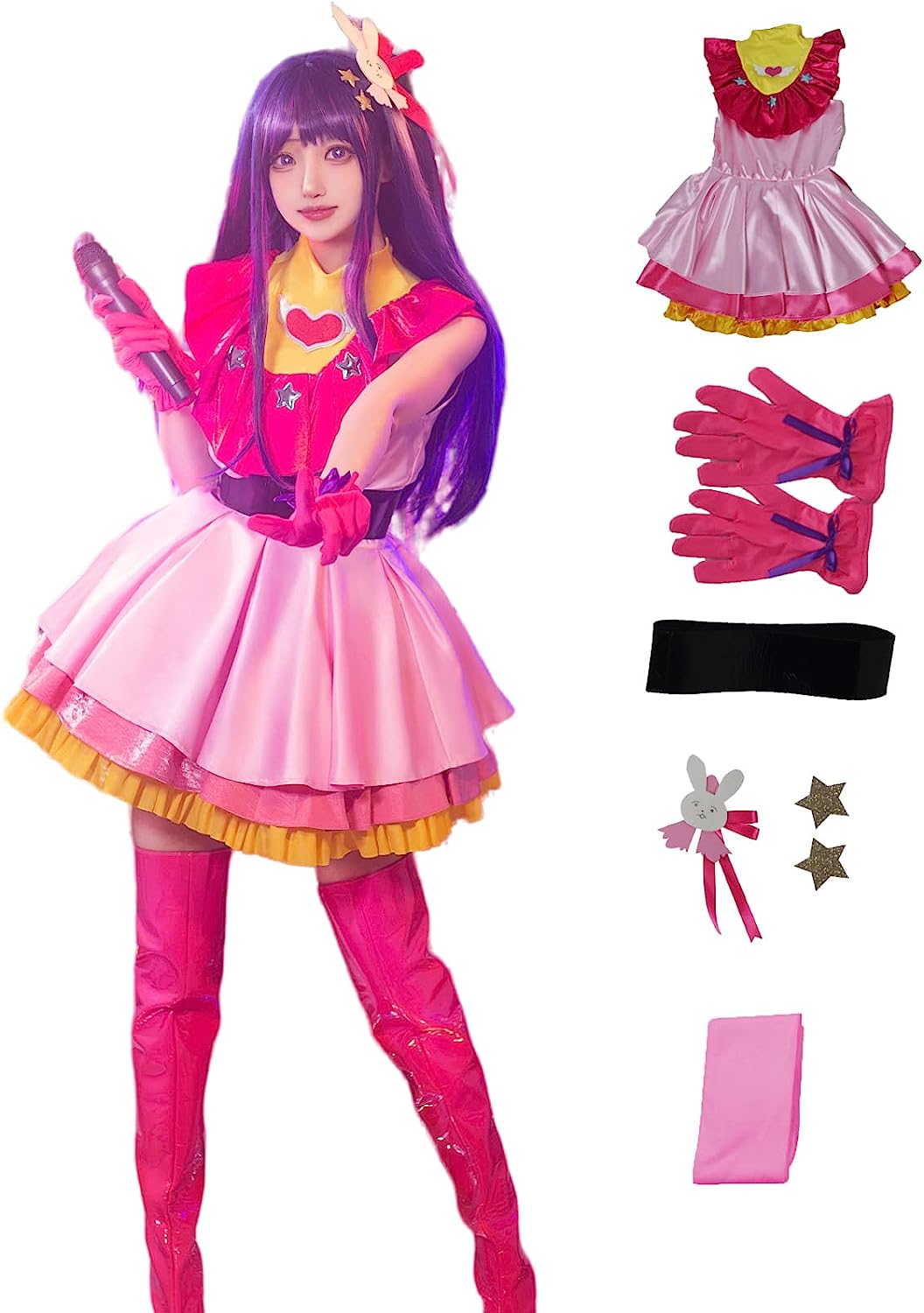 コスプレ衣推しの子星野アイルビー有馬ステージ衣アイドルパーティー変演出服祝贈り物クリスマスパーティー文化祭