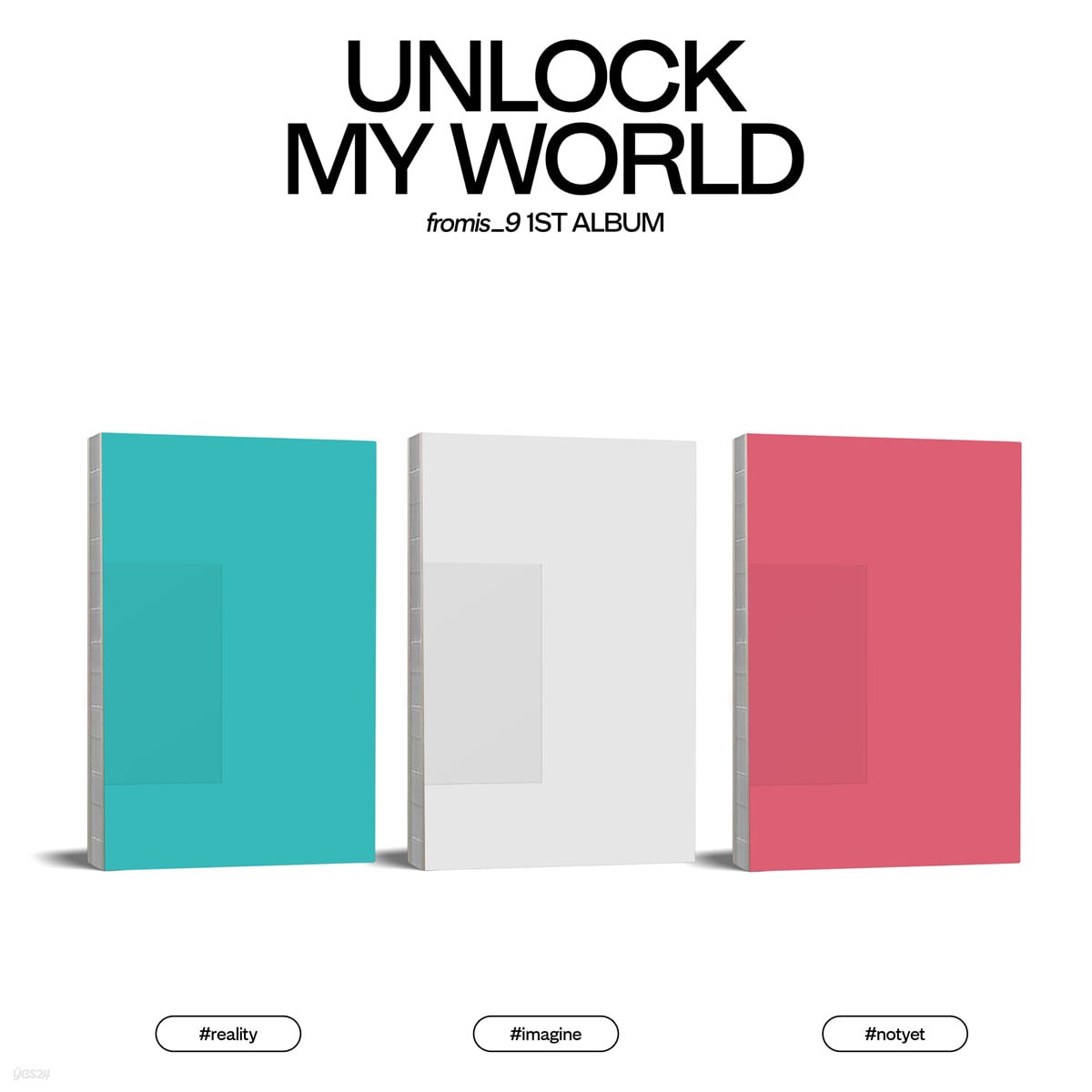 [未開封新品] [特典フォトカード9種] [fromis_9]プロミスナイン正規1集3種セット Unlock My World