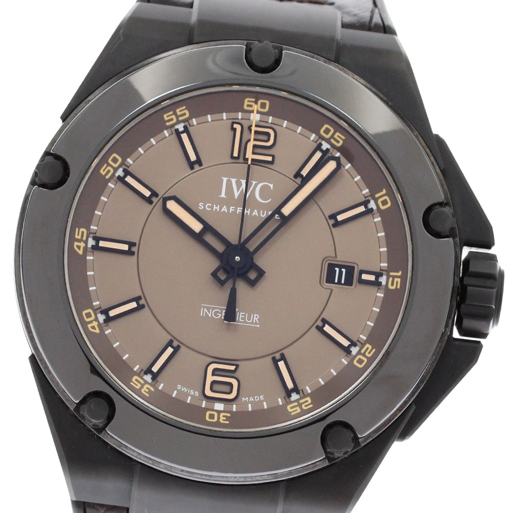 IWC IWC SCHAFFHAUSEN IW322504 インヂュニア AMG ブラックシリーズ デイト 自動巻き メンズ 良品 _875614【中古】