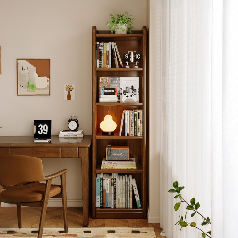 ミドルスタイルのコーナー棚ソリッドウッドウォールコーナー狭いキャビネットストレージキャビネットフレンチレトロマルチレイヤーディスプレイキャビネット