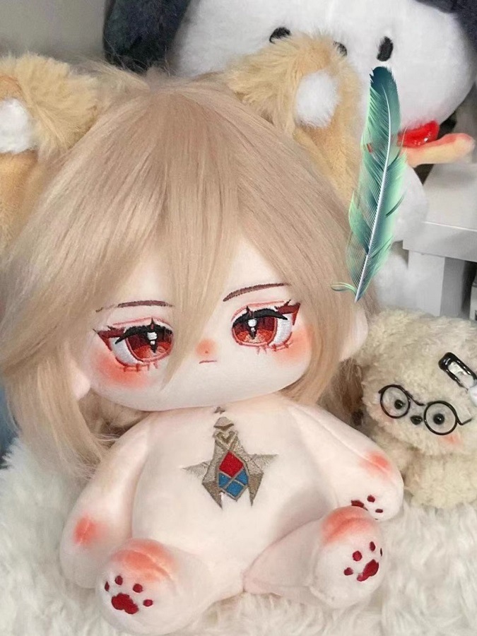 20cm 無属性ぬいぐるみ　コットン ドール　棉花娃娃　本体のみ　スケルトン有