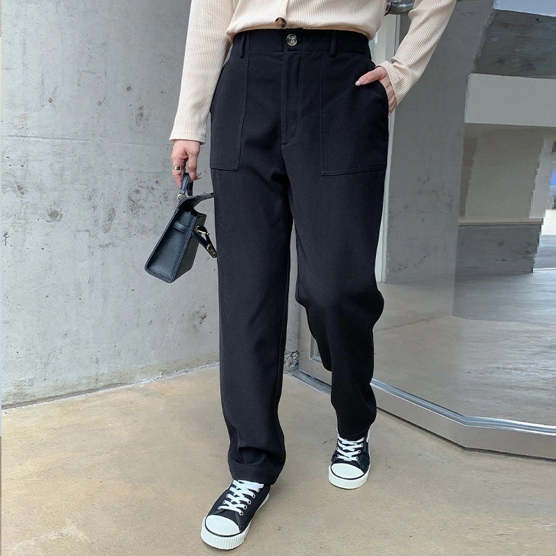 パンツレギンス韓国ファッション ワイドパンツ梨の形の体つきのズボンは腰が高くてゆったりしています 春夏 ゆったり 5L 4L 大きいサイズ ズボン 上品 レディース 秋冬 5l