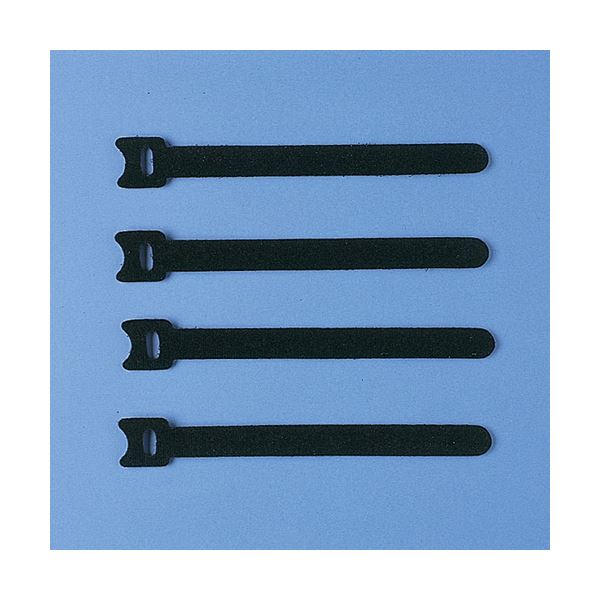 (まとめ)サンワサプライ ケーブルタイ(面ファスナー) CA-MF2KN(×10セット)