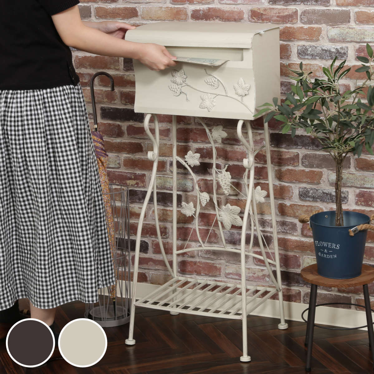 ポスト メールボックスグレープ