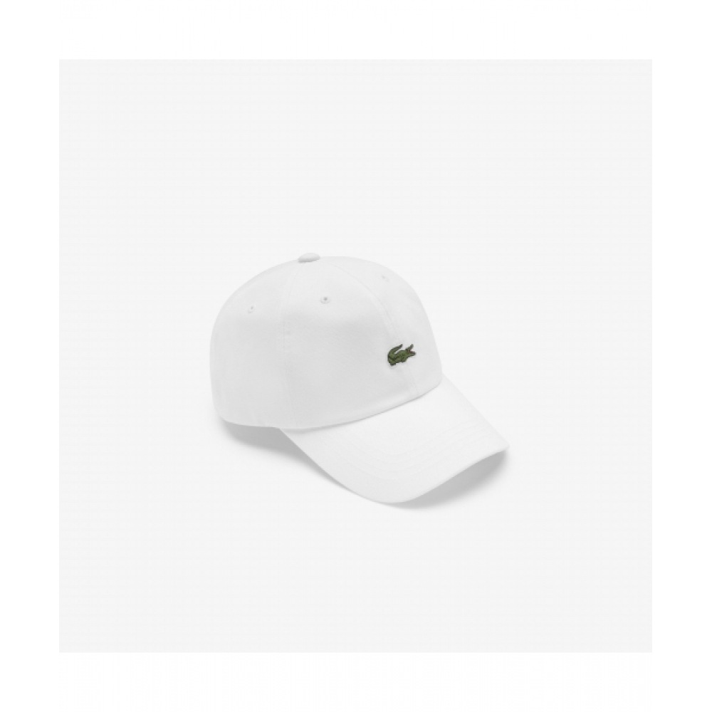 LACOSTE コモンコットンツイルベーシックベースボールキャップ [ホワイト]