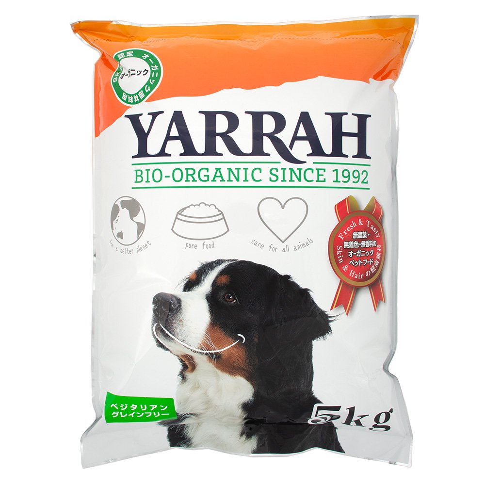 ドッグフード　ＹＡＲＲＡＨ　ヤラー　オーガニックドッグフード　ベジタリアン小麦不使用　５ｋｇ　正規品　ＣＲＣ45―05―50―00―00