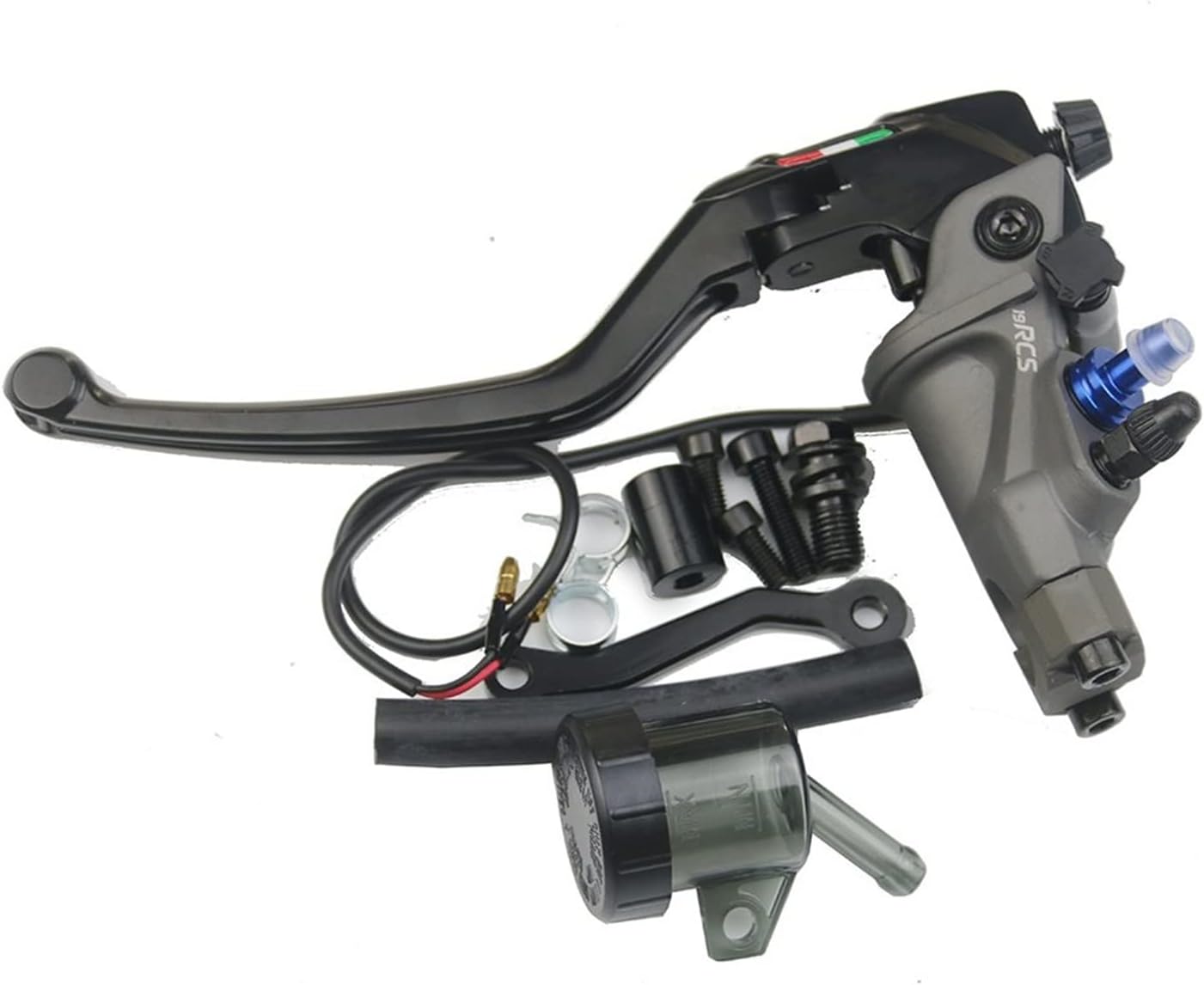 ブレ一キクラツチレバ一 19rcsラジアルマウントブレーキクラッチポンプ鍛造アルミマスターシリンダーペッキクラッチYa-Mahaと互換性のあるNanjaと互換性 ..オートバイアクセサリー