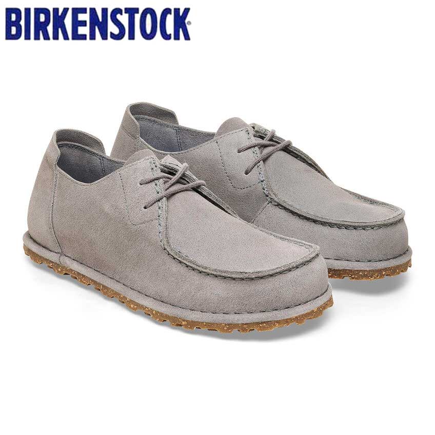 ビルケンシュトック BIRKENSTOCK UTTI LACE（ウッティ レース） メンズ（幅広） 1027311（ベロアレザー／ホエールグレー） スニーカー コンフォート フラットシューズ