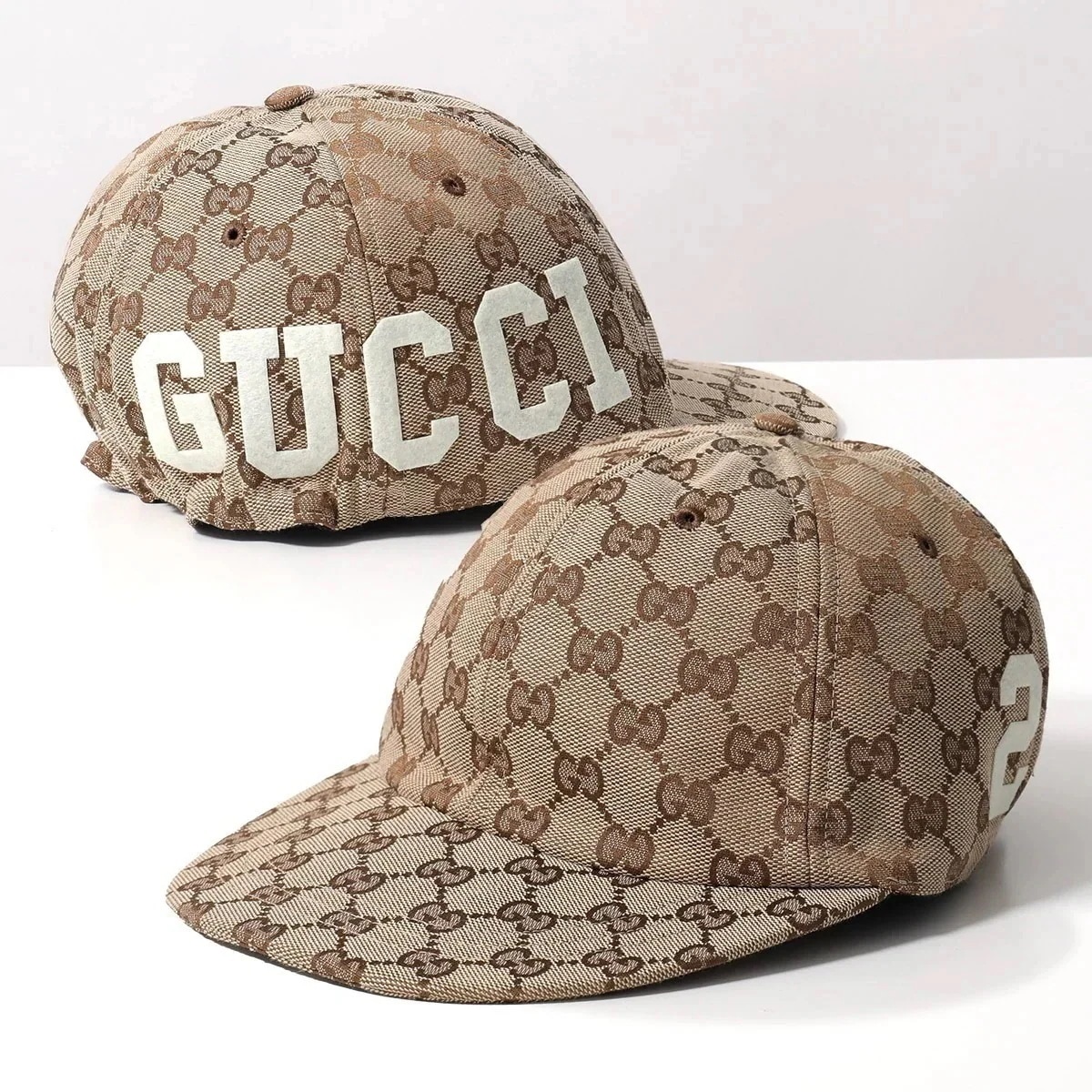 GUCCI グッチ ベースボールキャップ 751400 4HA0L メンズ GGロゴ ジャガード 帽子 9777