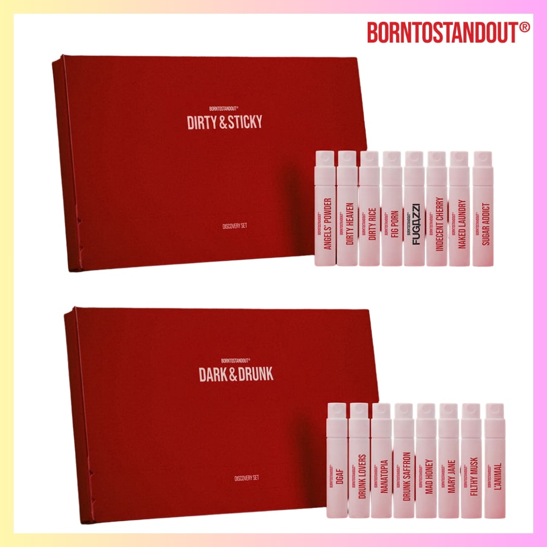 [BORNTOSTANDOUT] DARK & DRUNK / DIRTY & STICKY Discovery Set 2ml X 8 香水 サンプル セットミニサイズ セットディスカバリーセット
