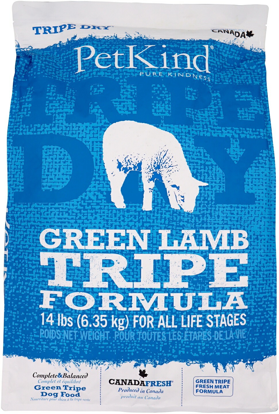 PatKind TripeDry グリーンラムトライプ　6.35kg（ペットカインド）正規品 おやつのプレゼント付き【ドッグフード】ドライフード 犬用