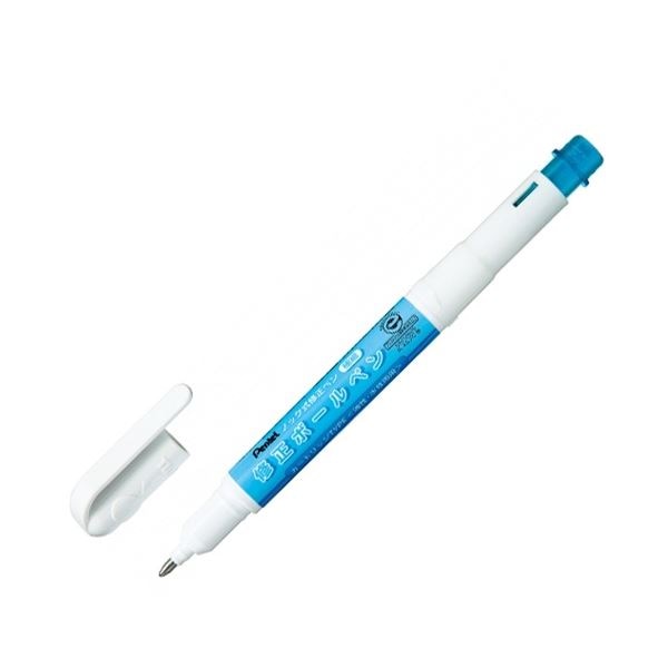 （まとめ） ぺんてる ノック式修正ペン修正ボールペン カートリッジタイプ 極細 油性・水性インキ両用 XZL12-W 1本 (×30セット)