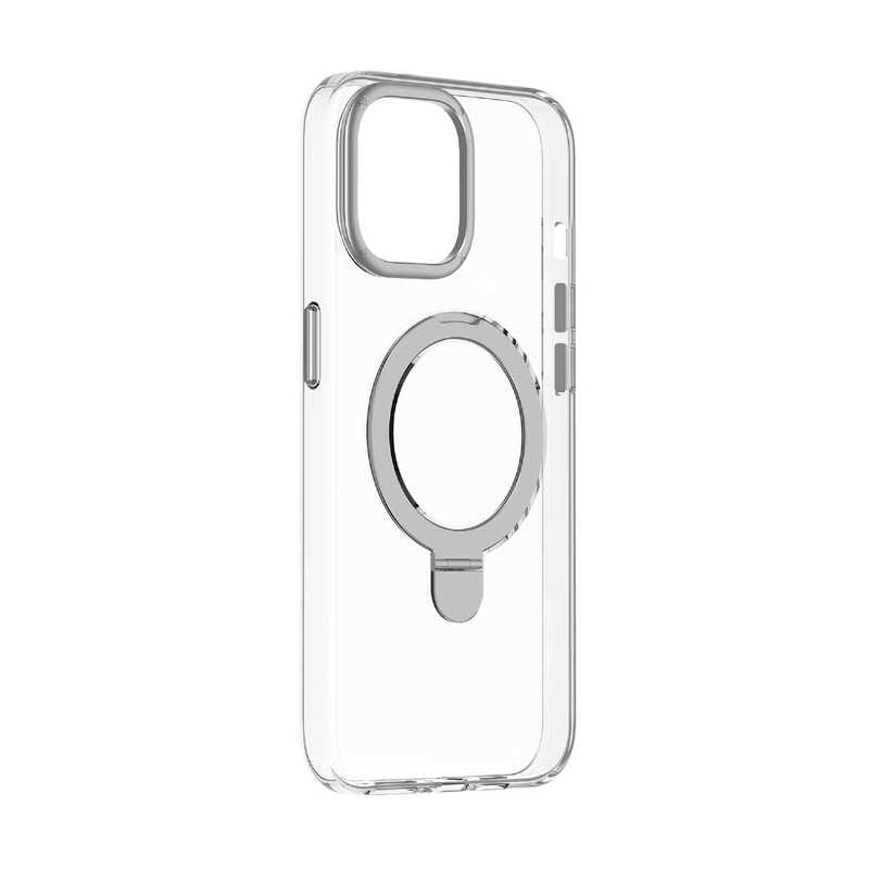 ROA　iPhone 15 Plus(6.7インチ) Magsafe対応スタンドケース Flip MOMAX クリア　MM25544i15PL