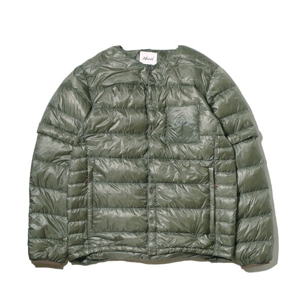 ナンガ インナーダウンカーディガン INNER DOWN CARDIGAN DS(MEN) KHA M ND2241-1B312 N1IDKHF2