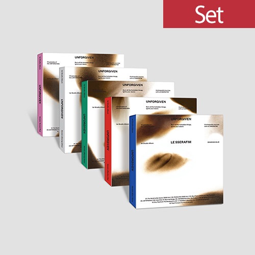 [SET] ルセラフィム - 1st Studio Album UNFORGIVEN (COMPACT ver.) [カバー5点]