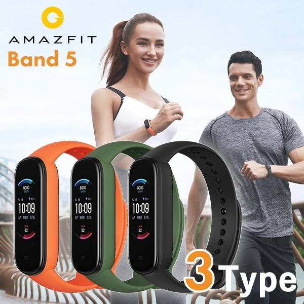 amazfit BAND 5 アマズフィット スマートウォッチ 心拍数 メンズ レディース 腕時計