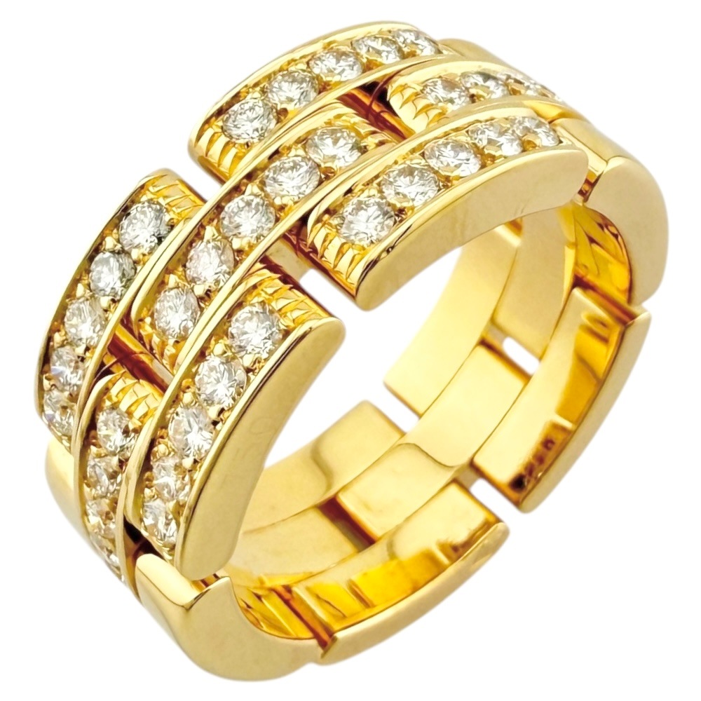 カルティエ マイヨンパンテール リング 指輪 12号 18金 K18イエローゴールド ダイヤモンド CARTIER 中古 美品
