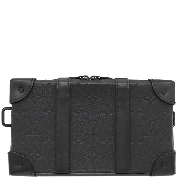 ルイヴィトン LOUIS VUITTON ショルダーバッグ ソフトトランク ウォレット トリヨンレザー ブラック ブラック金具 黒 ラウンドファスナー M80224【中古】