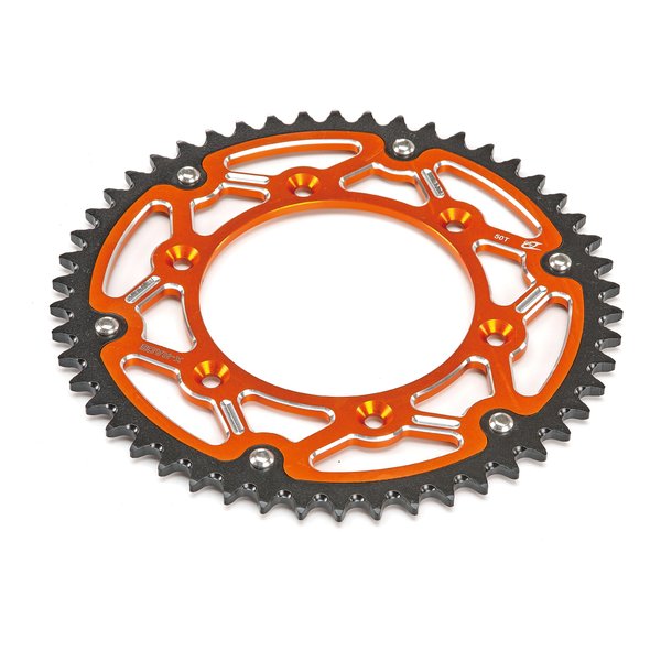 X-RACE リアスプロケット520-52T オレンジ KT-38-331-52AR