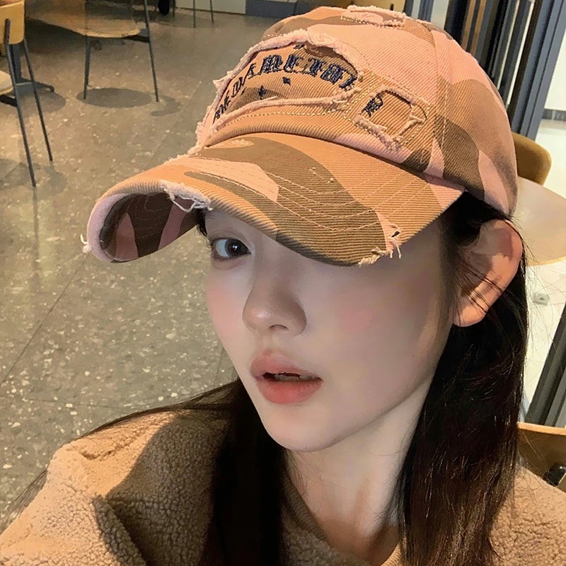 【1つ買うと10個もらえる】メガ割ハット ニューデザイン ベースボールキャップ ファッション 復古 迷彩 小顔効果 ハンチング帽367