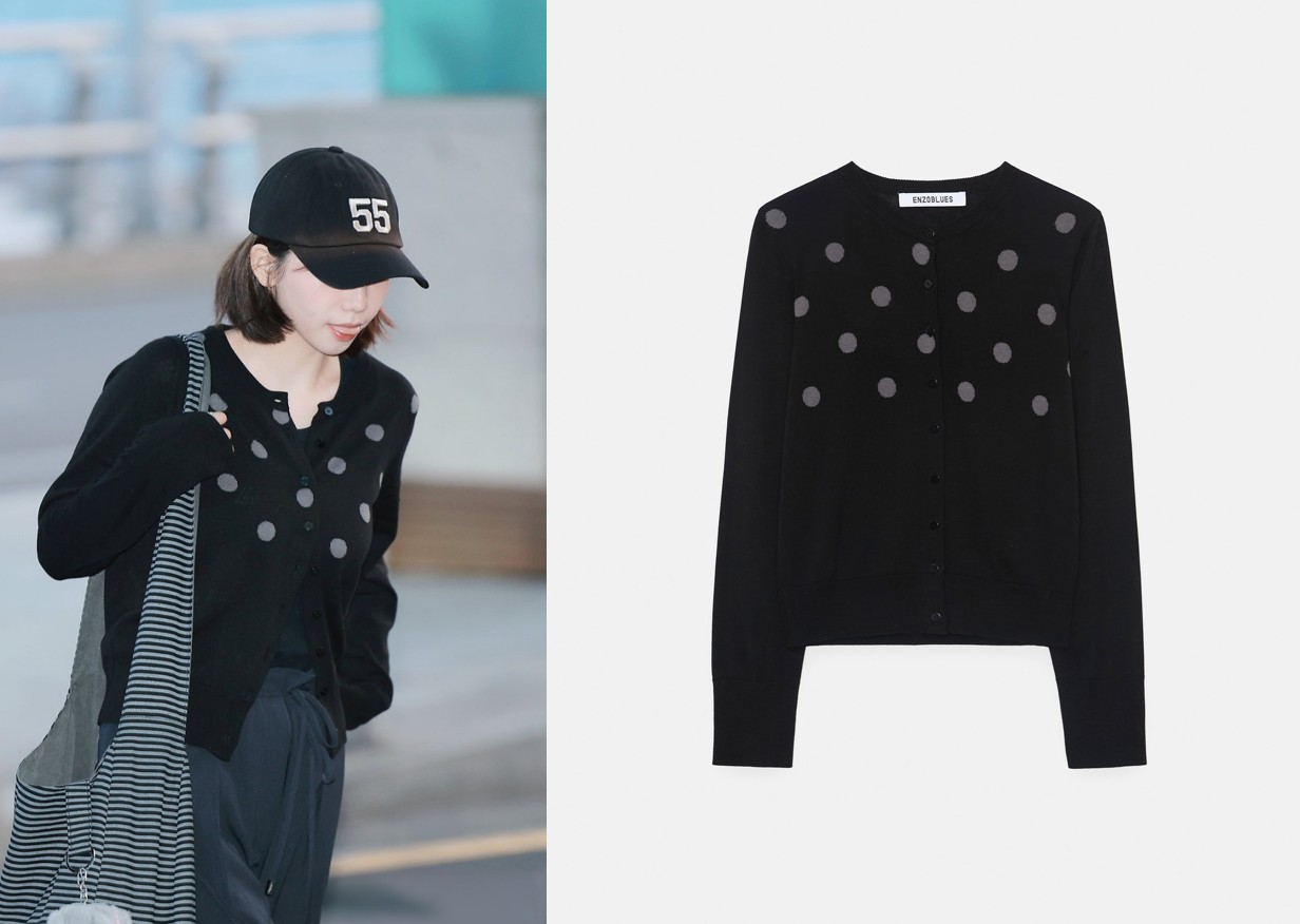 [ENZO BLUES][AESPA KARINA] DOT CLASSIC CARDIGAN_2COLOR(4月8日予約)