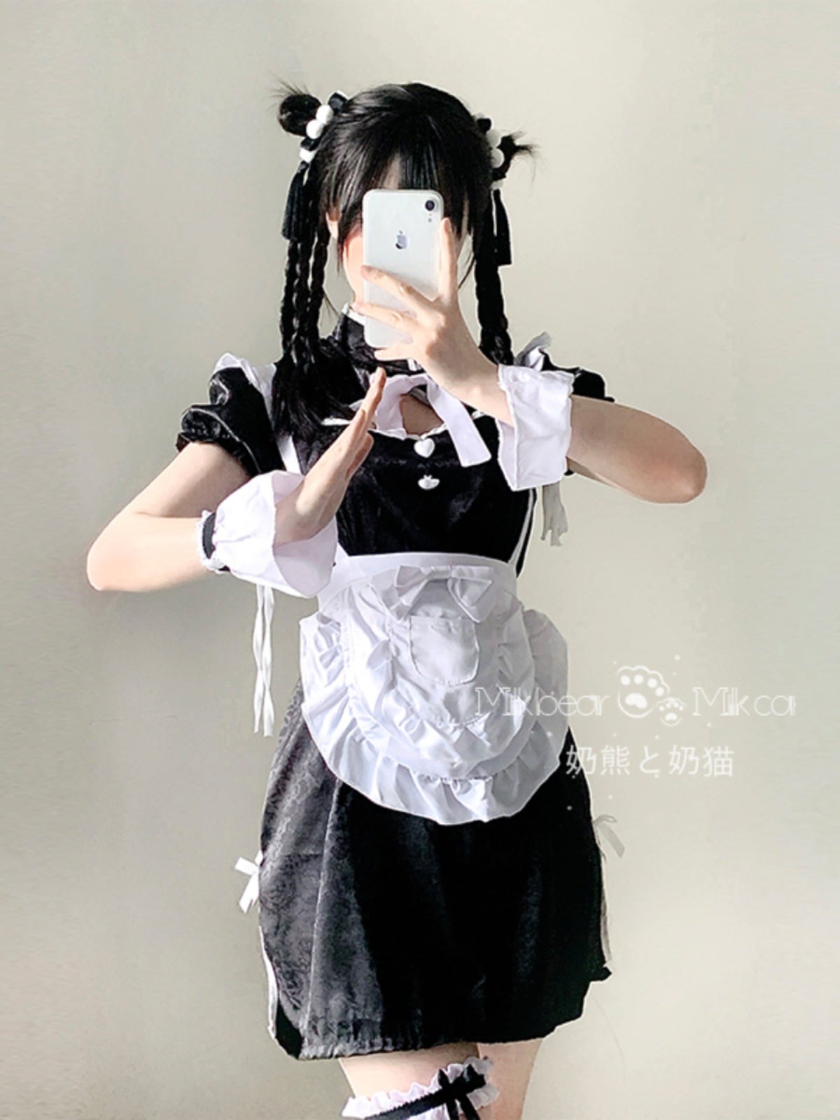 パーティーイベント用品ハロウィンガーリー コスチューム服 ハロウィン 仮装 大人 レディースセクシー型ブラックスリーブソフ ハンドカバー付き ワンピースドレス 5点 短纳期 セットアップ 甘め学園 5,946円