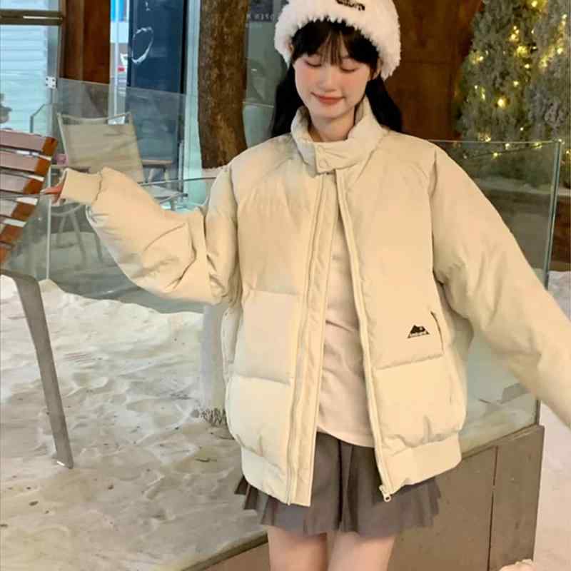 秋服 レディース ファッション オシャレ カワイイ シンプル 大人カワイイ 大きいサイズ コットンコート 冬 ダウン パン コート コットン コットン ジャケット