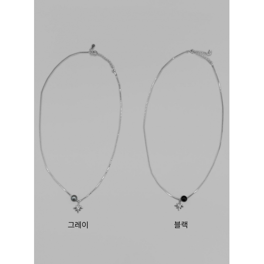 ブラックアップ (SILVER 925)ケミャンスターボールネックレス スターボールネックレス