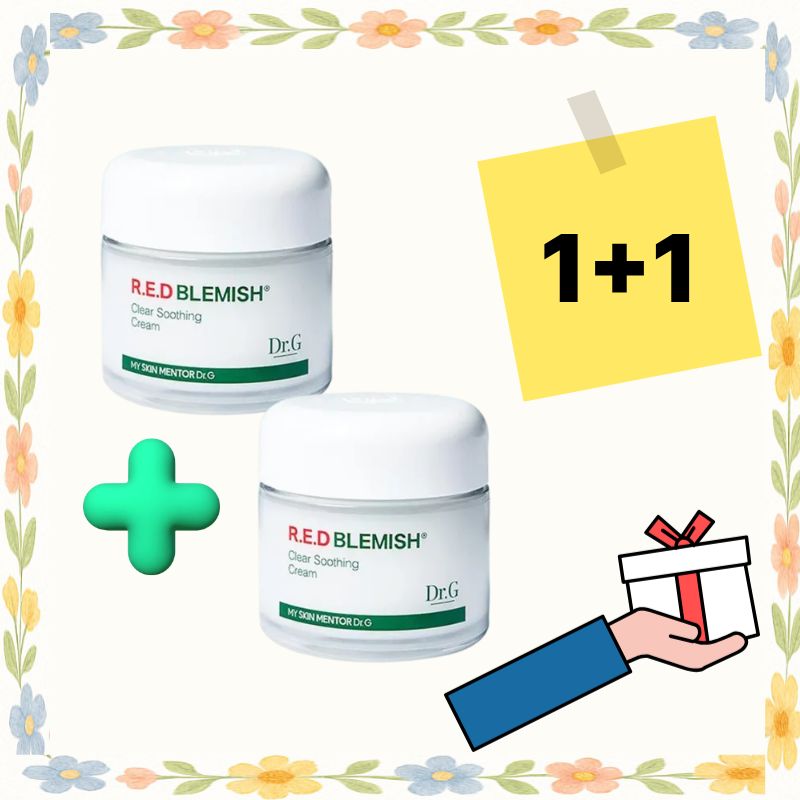 [韓国一位の人気化粧品] 1+1 レッドブレミッシュ クリア スージングクリーム 50ml 2個 水分クリーム スージング 高保湿 モイスチャー 敏感肌 鎮静 スキンケア 韓国コスメ 美肌