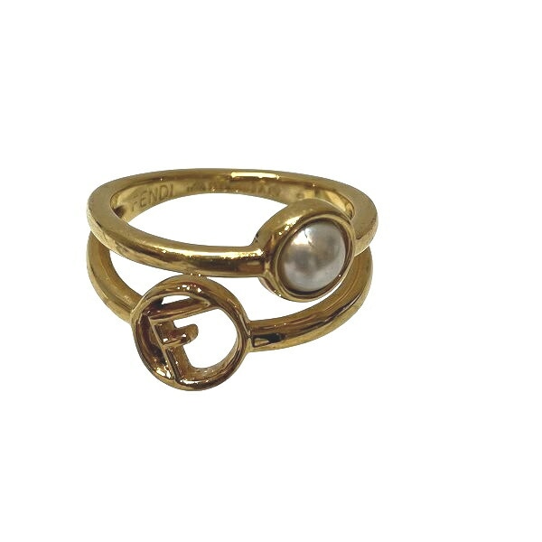 フェンディ FENDI Fロゴ 真珠 リング ブランド小物 ユニセックス