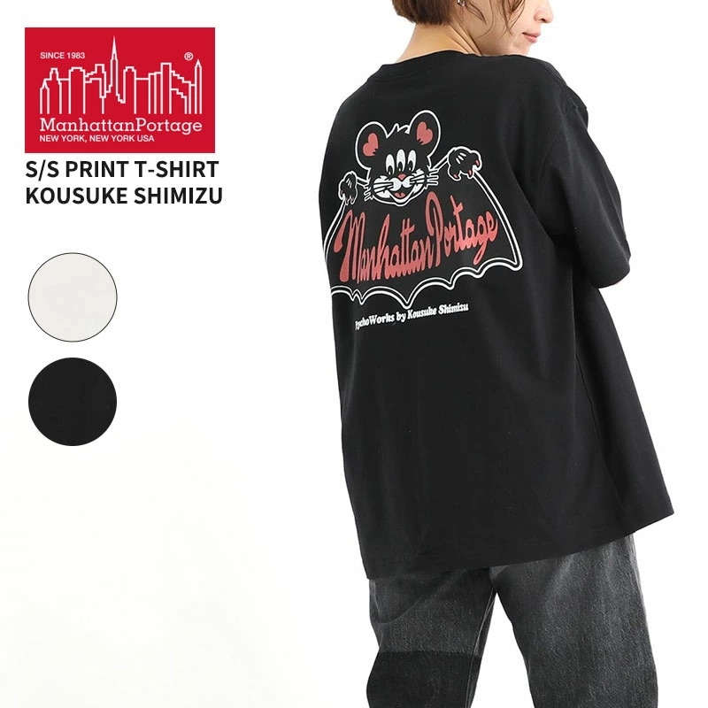 マンハッタン ポーテージ サイコワークスコラボ 半袖Tシャツ Manhattan Portage MP-PW002