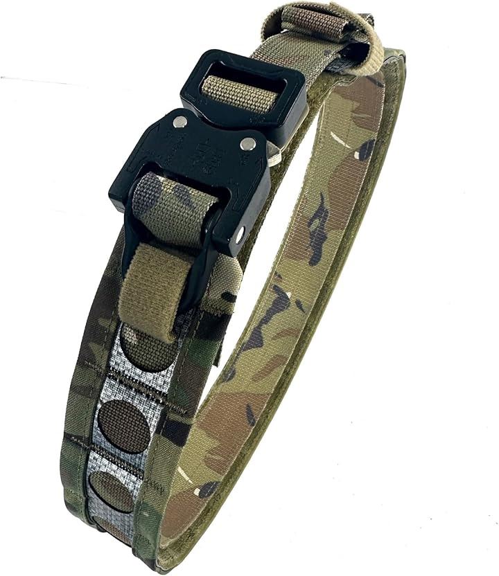 タクティカルベルト 軽量 ロープロファイル メタル製 2重構造 FERROタイプ BISONベルト モールベルト サバゲー(カモフラージュ)