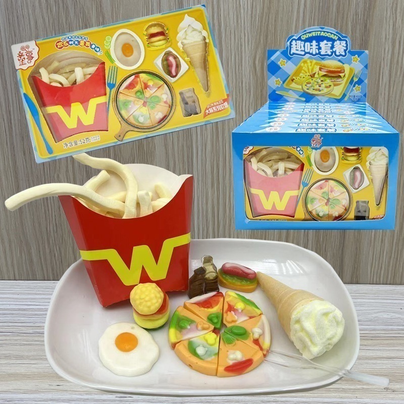 ハンバーガー財布目揚げ卵ホットドッグチップチップチップピザコーラソーダミールスタイルファッジガムスナック 誕生日プレゼント 子供の贈り物 誕生日プレゼント 子供の贈り物