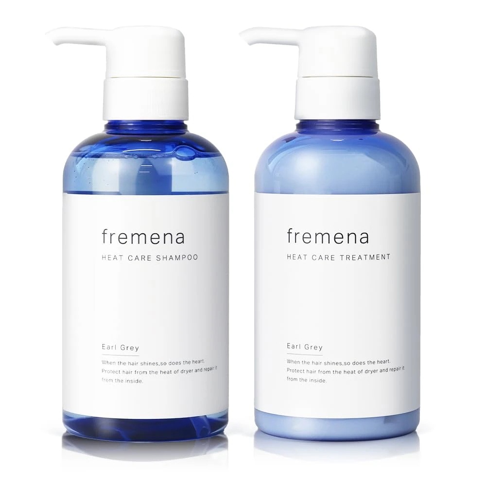 3種のセラミド配合FREMENA (フレメナ) シャンプー トリートメント セット 各400ml ダメージケア ノンシリコン ヒートアクティブ ダメージ うねり パサつく髪もさらツヤ髪へアール