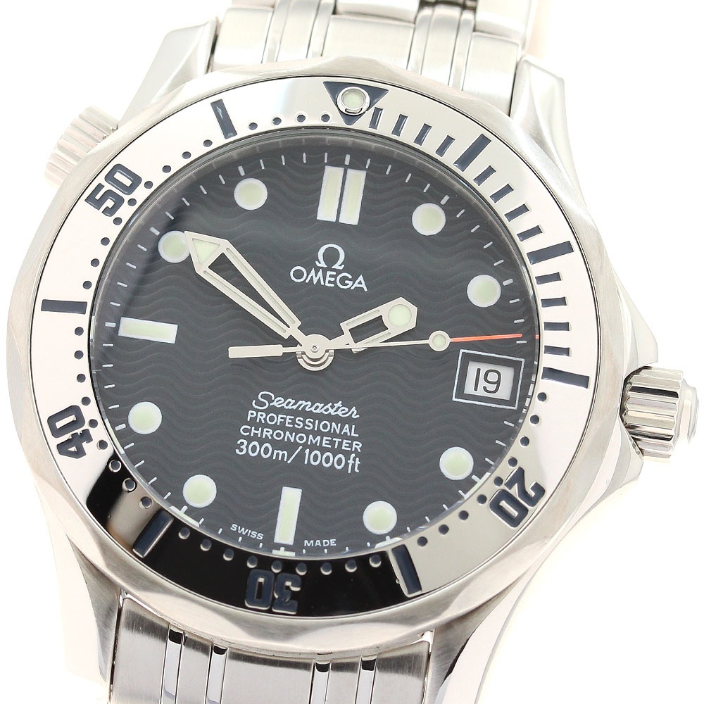オメガ OMEGA 2552.80 シーマスター ダイバー 300M デイト 自動巻き ボーイズ 美品 _902542【中古】