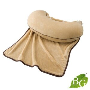 ニシダ マイクロビーズクッションセット ブラウン