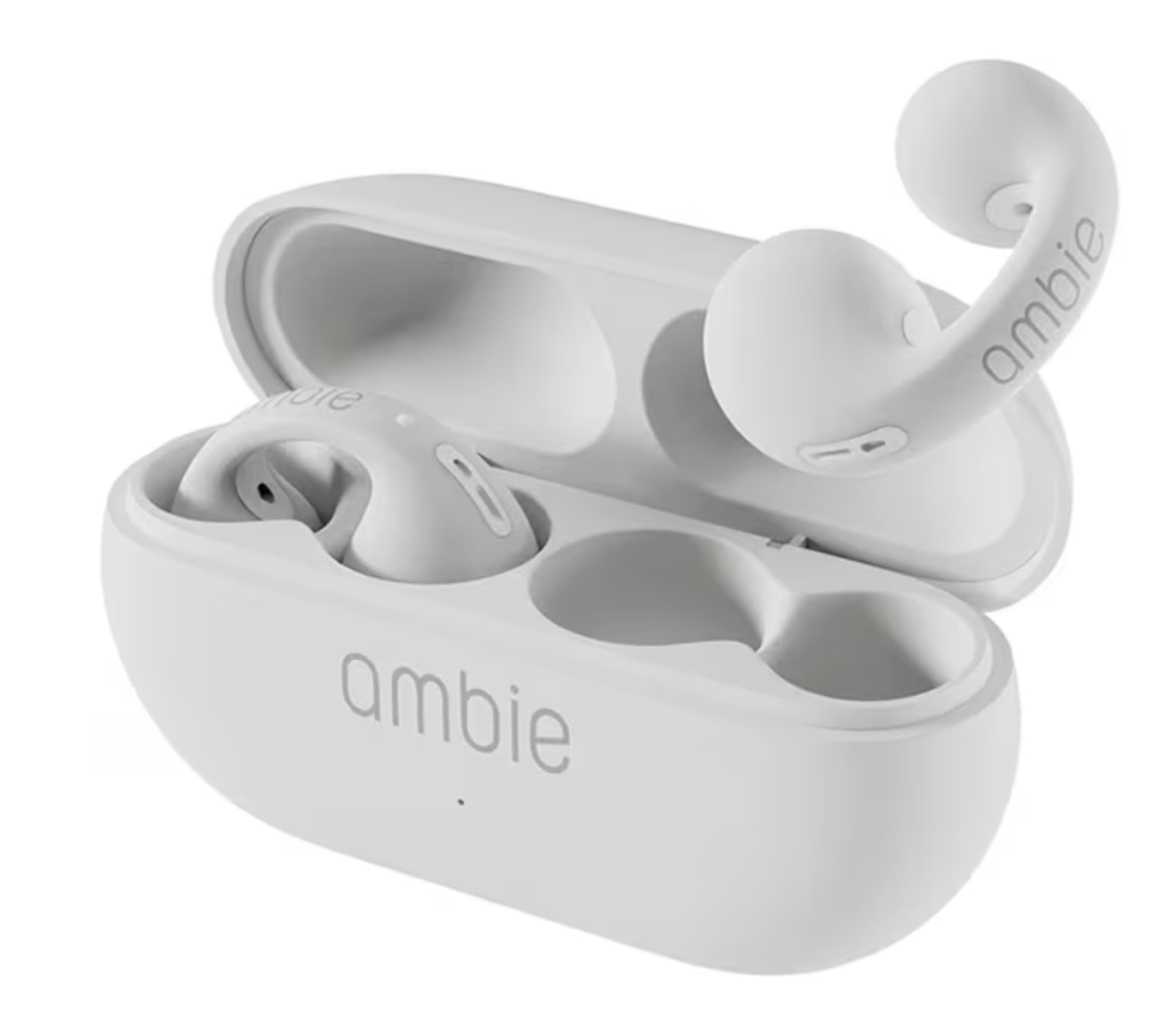 完全ワイヤレスイヤホン sound earcuffs イヤカフ型 Bluetooth対応 ホワイト×ホワイト AM-TW02/WWC